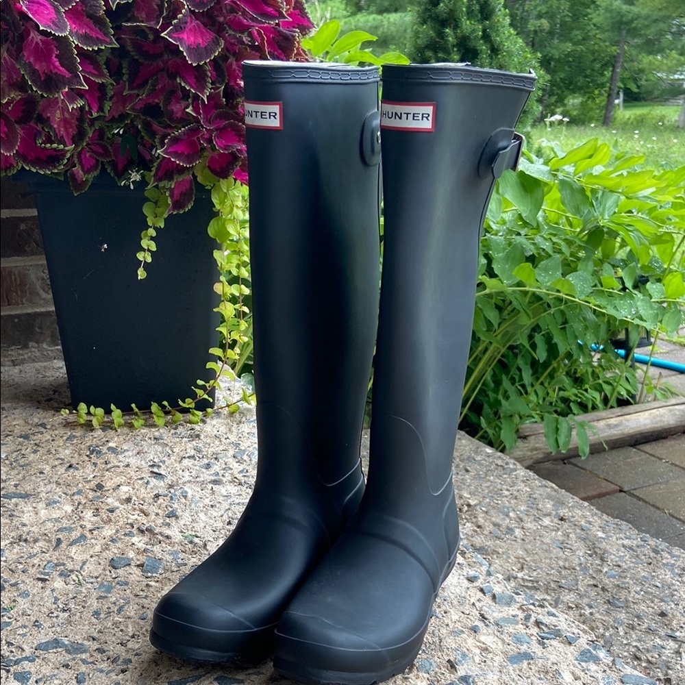 Hunter Tall Black Rain Boots